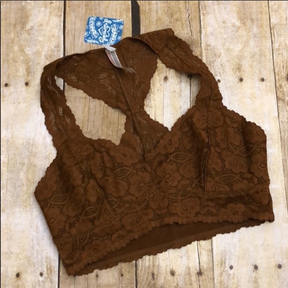 NWT Free People Gallon Lace Racerback Bralette M - Picture 3 of 11